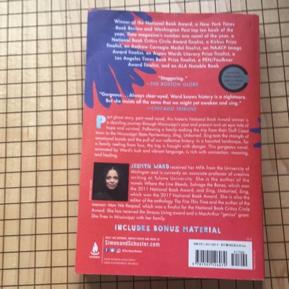 Sing Unburied Sing by jesmyn ward fiction softcover novel - Picture 2 of 3